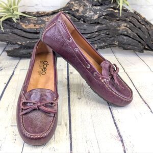 Abeo B.I.O.System Marilee Metatarsal Leather Moccasin Loafer Flats - Size 6.5 N